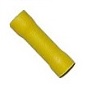 11357 - 12-10 GAUGE YELLOW BUTT SPLICE SOLDERLESS CONNECTORS, VINYL INSULATED - PKG/5