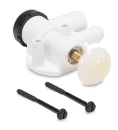 Dometic toilet replacement water valve, fits various models.