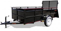 (R1) 6' x 12' SINGLE AXLE FLATBED WITH RAMP GATE