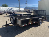 (R4) 6.5' X 14' SINGLE AXLE FLATBED UTILITY TRAILER