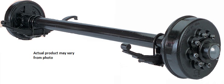 8,000 LB. LEAF SPRING ROUND TUBE AXLES