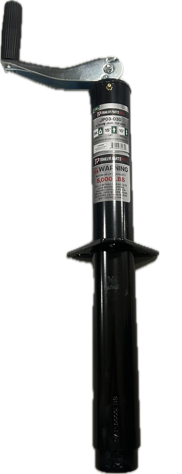 2,000 lb top wind trailer jack for a-frame couplers