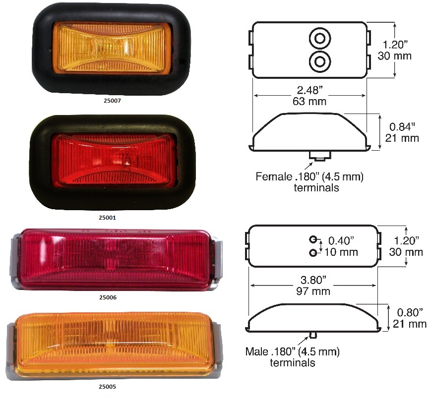 PETERSON SEALED CLEARANCE/MARKER LIGHTS