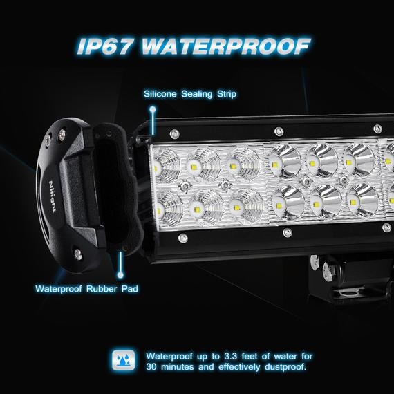 60004 17" LED 108W WATERPROOF SPOT/FLOOD COMBO LIGHT BAR