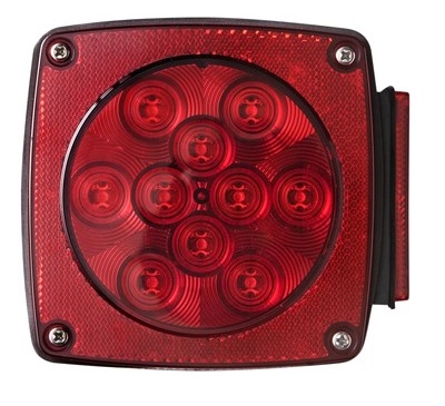 LED square stop, turn, and tail light.