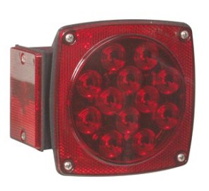 Square LED stop, turn, and tail light