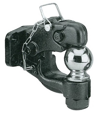Pintle ball combo hook with 2 5/16