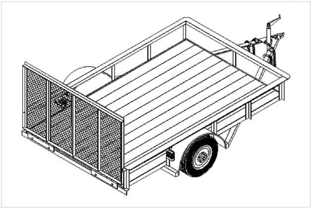 6' x 10' flatbed utility trailer plans.