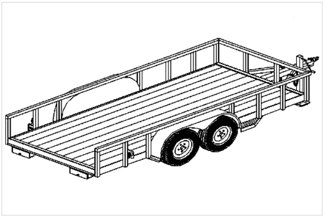 6' x 14' Lowboy Flatbed Trailer Plans