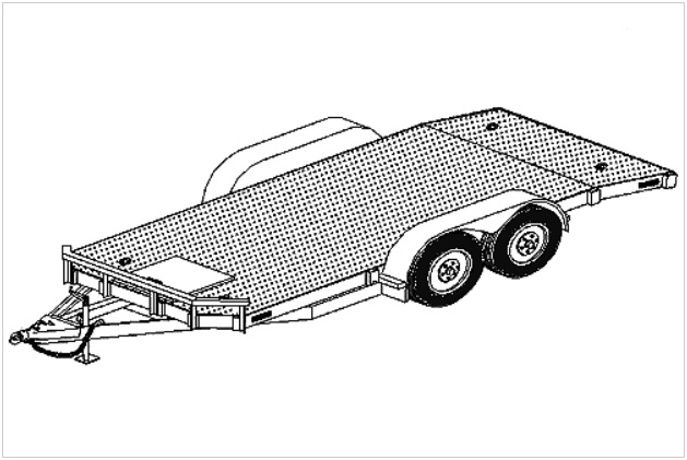 18' flatbed car carrier trailer plans