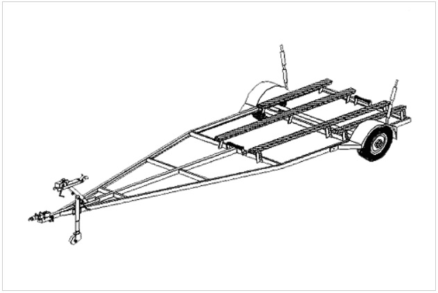 16fb boat trailer plans variable length