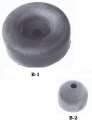 Round large and small rubber bumpers