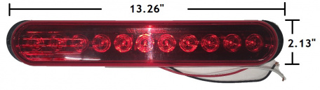 Optronics LED stop turn and tail light STL76RB