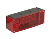 Rectangular low profile LED stop, turn, and tail light