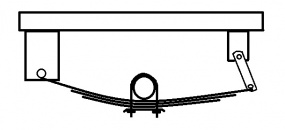 Single axle hanger kit for standard 1 3/4
