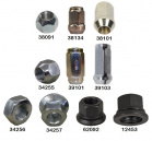 Lug nuts for most trailer wheels, including 1/2