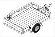 4' x 8' Flatbed utility trailer plans