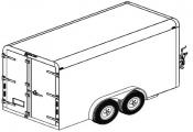12' enclosed cargo trailer plan