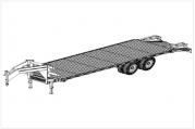 25' gooseneck flatbed deck over trailer plans