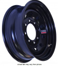 Black mod trailer wheels.