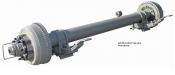 9,000 LB. LEAF SPRING ROUND TUBE AXLES