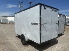 6' x 12' Criterion enclosed cargo utility trailer with rear ramp door.