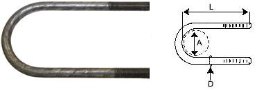 U-BOLTS - ROUND END