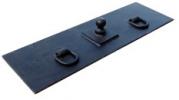 153010 - GOOSENECK BALL & PLATE WITH SAFETY CHAIN LOOPS, 2 5/16