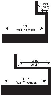 Clamp ring for 90 degree radius trailer windows.