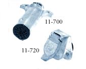 7 POLE PIN-TYPE ZINC DIE CAST TRAILER CONNECTORS